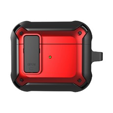 Fortitude 雙色夾扣 AirPods Pro 保護殼, 紅黑色, 單一商品