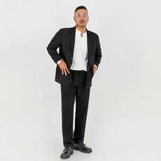 Fivelarge 男士基本款大尺碼西裝套裝