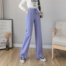 모네타 여성용 와이드 밑단 포인트 팬츠