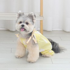 RITOGATO 寵物蘋果臀連身衣, 1個, 黃色