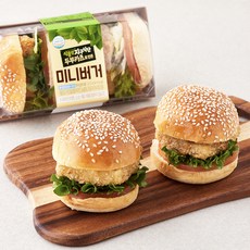 식물성 지구식단 두부카츠로 만든 미니버거 2p, 213g, 1개