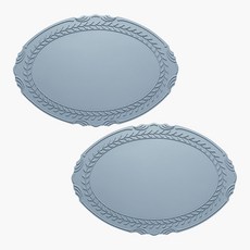 Syracuse CHINA Laurel 矽膠墊 2入, 43 x 30 cm, 炭灰色, 2個