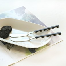 Bogen Armand緞面奶油刀, 黑色, 2個