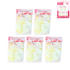 PARTYSHOW 事件花瓣和諧144p, 5個, 黃色