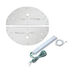 SMD Tech 三星 LED 模塊套組 2 燈 S6 398 x 190 mm 50W+KS 轉換器, 日光色, 1套