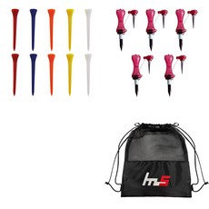 NAYASTYLE 塑膠球梯 10入 + 磁吸式球梯 5入 + 收納袋組, 隨機出貨(GFYP-167-3), 粉紅金屬(166-4PU)