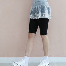 디아미뇽 여성용 엔조이 면스판 5부 레깅스