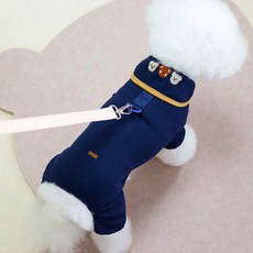 DING DONG PET 寵物泰迪熊領連身衣, 海軍藍, 1個