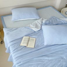 A Plus 冰涼夏季涼感被, 水藍冰