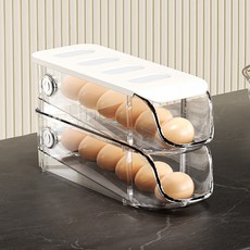존글로벌 냉장고 계란 보관 정리 트레이 6구, 화이트, 2개