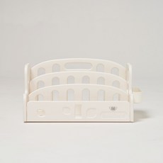 Benebeneon 小火車迷你正面收納櫃兒童書架, 白色