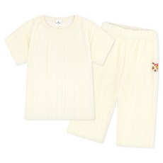 MilkBaby 유아용 냉감 통기성 야미곰돌이라벨 쿨링 상하복 세트