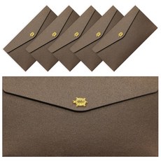 Cherish 3D 黃金烏龜 無病長壽 信封, 6個, 深棕色