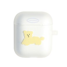 레이지띵 퍼피 에어팟 반투명 젤리 케이스, 혼합색상