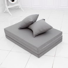 자미스 국내 제조 고탄성 3단 접이식 순면커버 HR폼 매트리스