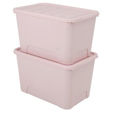 KAZT 馬卡龍生活盒 Set 2個 60.5x40.7x34.5cm, 粉色