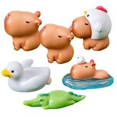 1991 Project 玻璃盆景迷你水豚公仔套組, 混色