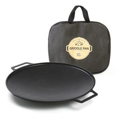 퀸센스 인덕션 올비아 캠핑 그리들팬 + 휴대용 가방 세트, 30cm, 1세트