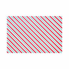 Donna&deco 聖誕雙色條紋包裝防油紙 38 x 26 cm, 紅綠色, 125個