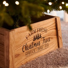 Outing 聖誕樹腳圍欄 原木底座 180, 原木, 1個