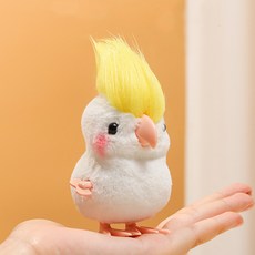 Jbloom 飼養鸚鵡娃娃, 10cm, 白色, 1個