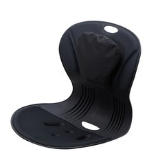 힐링팩토리 체어플렉스 바른자세 교정 의자, 블랙