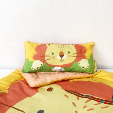 design n 孩童印花棉枕頭, 橘色 黃色