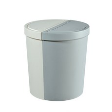 北歐風格半圓雙格垃圾桶, 混色, 1個
