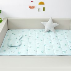 Bamboo Bebe 兒童叢林涼感雙面涼墊, 水薄荷, 1個