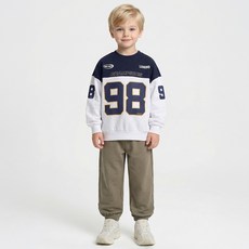 앤디애플 아동용 룩앤미 럭비 조거 상하복 세트