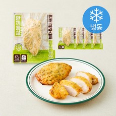 한끼통살 현미 크리스피 닭가슴살 땡초바사삭 (냉동), 90g, 5개, 1개입