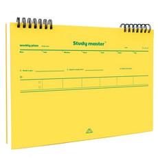 MUNID It spring 寬版週計畫學習本, 1個, 黃色