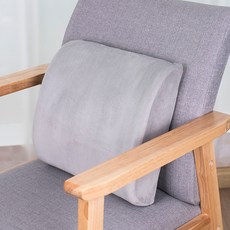 記憶棉核心腰椎墊, 01毛絨灰