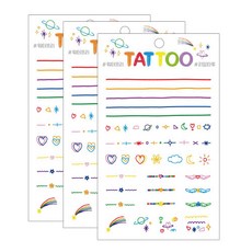 Petit 迷你紋身貼紙 TS005, 手指裝飾, 3個