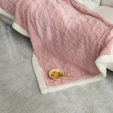 Diannehouse 四季柔軟感性居家裝飾菱格紋毛毯