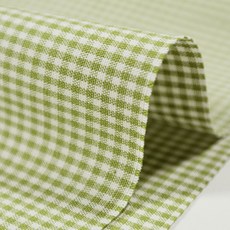 Chouchourum 20支棉先染格紋布料 SHZ-110, 綠色B, 1個