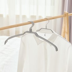 Back to Basics Style 女用纖細衣架, 10個, 灰色
