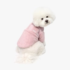 ITS DOG 寵物刷毛鋪棉外套, 粉紅色