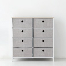 마켓비 NOVEN 패브릭 서랍장 800815, 라이트그레이, 8단