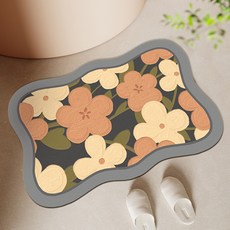 Witherhome 圓圓花園防滑地墊, 灰色, 1個