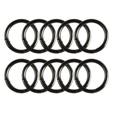 鑰匙圈材料 包包改造 一鍵式開口O型環 32mm, 10個, 霧面黑