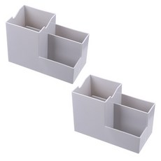 塑膠筆筒, 灰色的, 2個