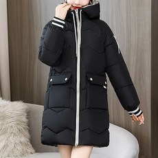Goodif 女款鮮豔拼色長版鋪棉外套