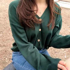 COD Rouge Fit v -Neck Neck Spring針織開衫