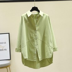 MarketA 女款毛圈棉質長袖襯衫