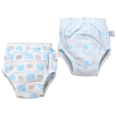 Bebeniz 幼兒可愛圖案如廁訓練內褲2件組, 1套, 大象