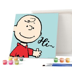 iLovePainting 花生漫畫 DIY 繪畫 20 x 20 公分, 嗨 查理, 1個