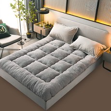 DAILYSHARE 柔軟高密度雙面床墊, 淺灰色