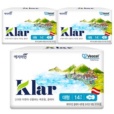 Yejimiin 玥之美人 衛生棉 L號, 3包, 14件, 量多型