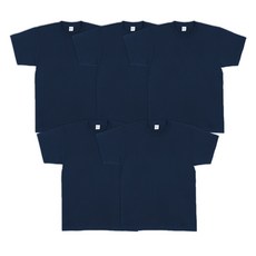 베이직플러스 남성용 통기성 오리지널 플레인 코튼 반팔 티셔츠 BT-841 5p